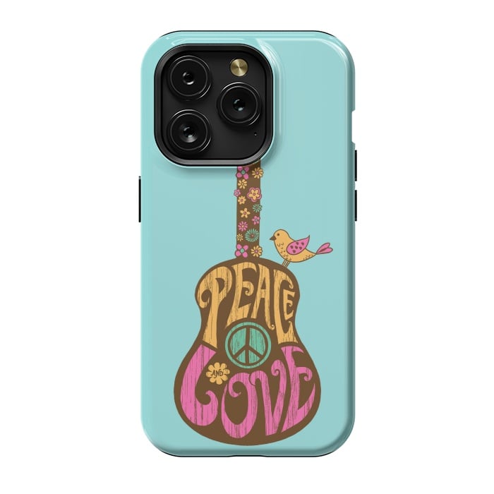 iPhone 15 Pro StrongFit Peace and love by Coffee Man