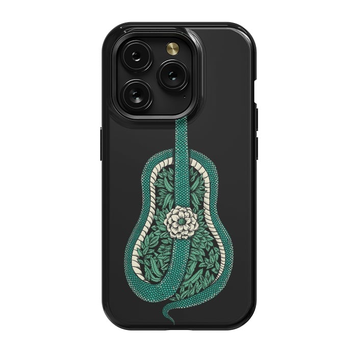 iPhone 15 Pro StrongFit Snake Guitar by Coffee Man