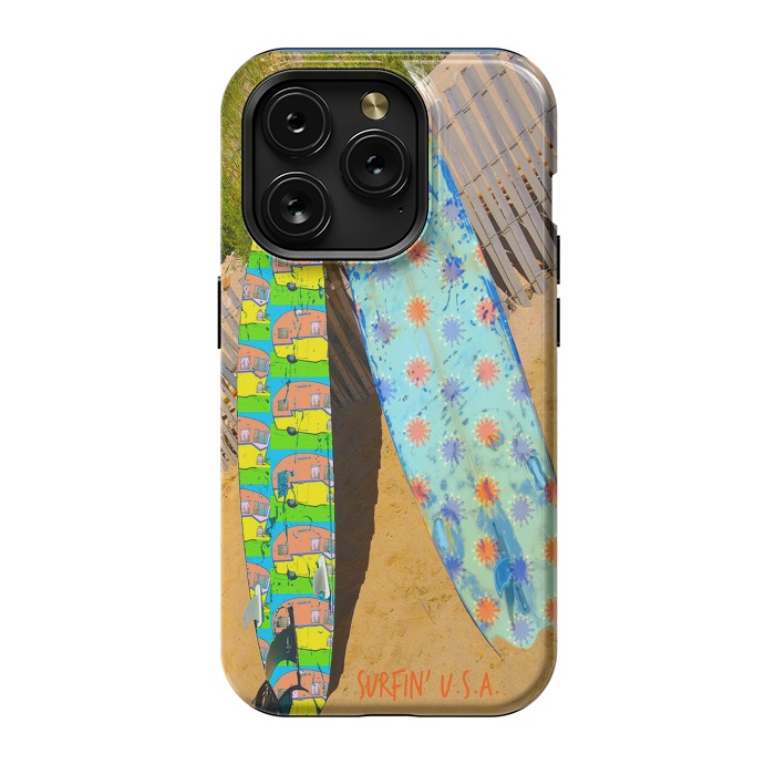 iPhone 15 Pro StrongFit Surfin USA by Bettie * Blue