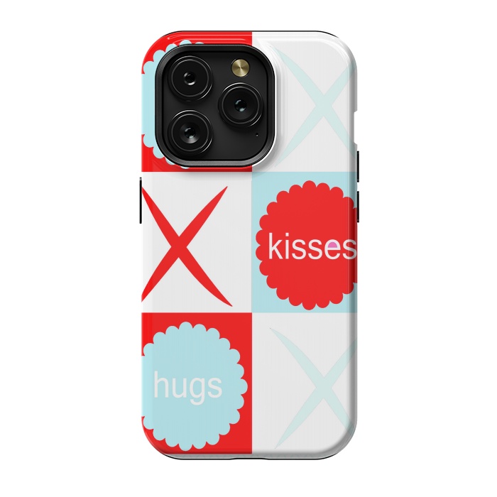 iPhone 15 Pro StrongFit Hugs & Kissies by Bettie * Blue