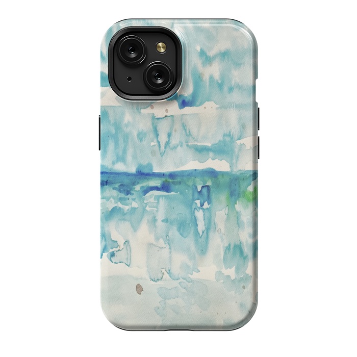 iPhone 15 StrongFit Miami Beach Watercolor #2 by ANoelleJay