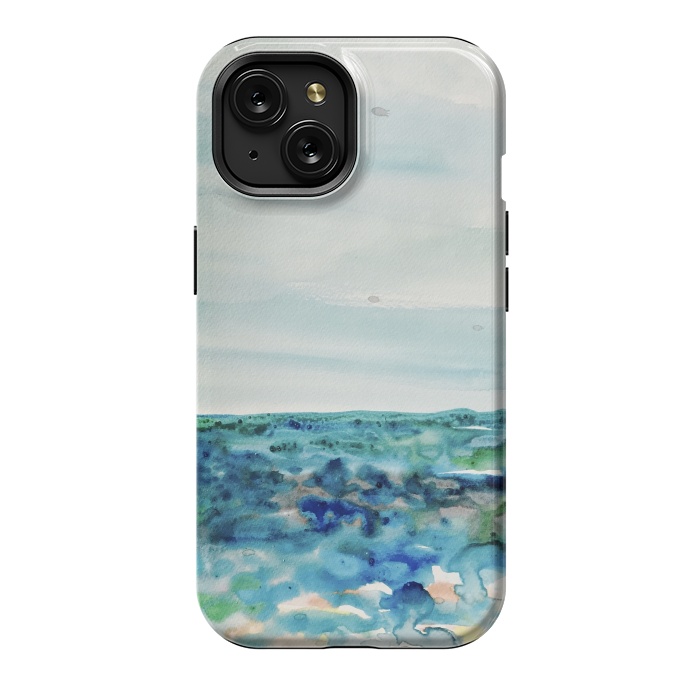 iPhone 15 StrongFit Miami Beach Watercolor #8 by ANoelleJay