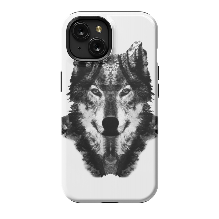 iPhone 15 StrongFit The Black Forest Wolf  by Rui Faria