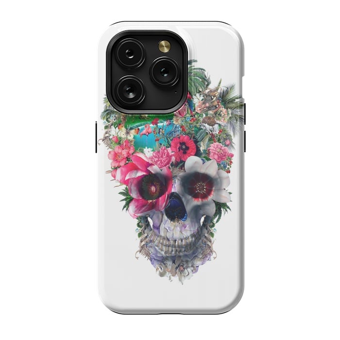 iPhone 15 Pro StrongFit Summer Skull III by Riza Peker