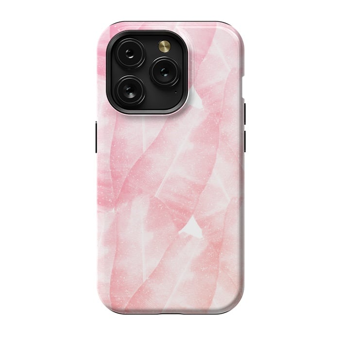 iPhone 15 Pro StrongFit banana leaves pink by Rui Faria
