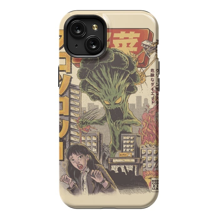 iPhone 15 Plus StrongFit THE BROCCOZILLA by Ilustrata