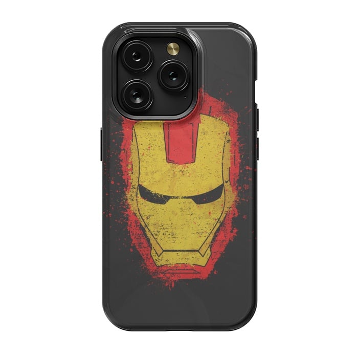 iPhone 15 Pro StrongFit Iron Man splash by Sitchko