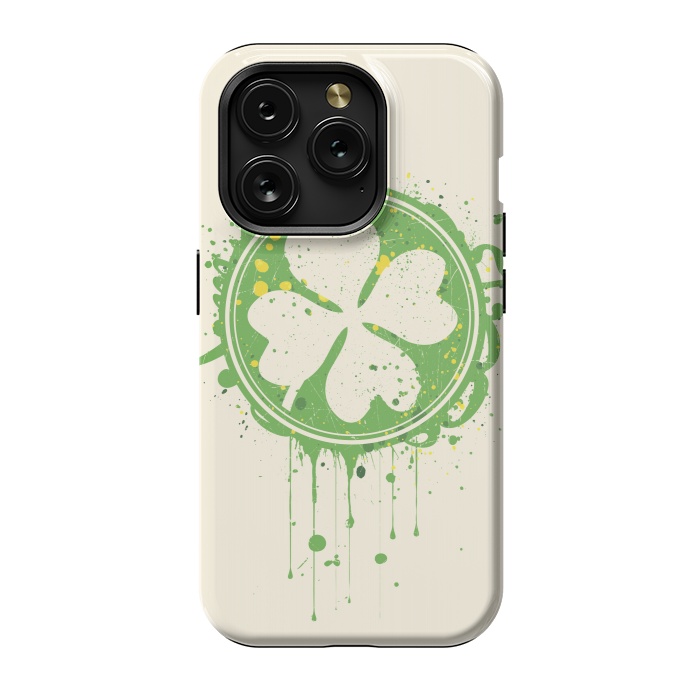iPhone 15 Pro StrongFit Patrick's clover by Sitchko