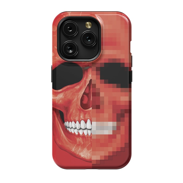 iPhone 15 Pro StrongFit Red Skull by Sitchko