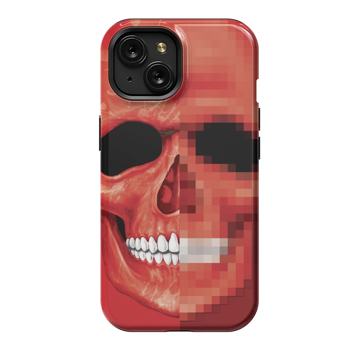 iPhone 15 StrongFit Red Skull by Sitchko