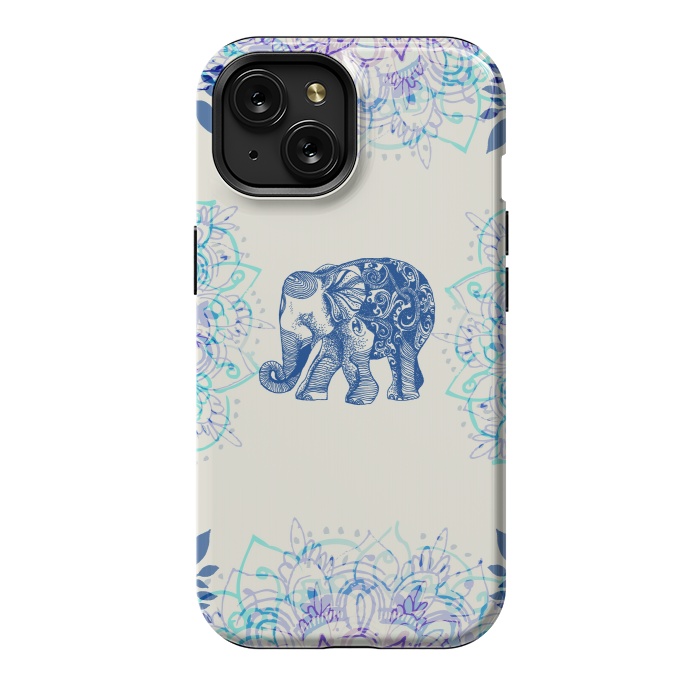 iPhone 15 StrongFit Pretty Little Elephant  by Rose Halsey