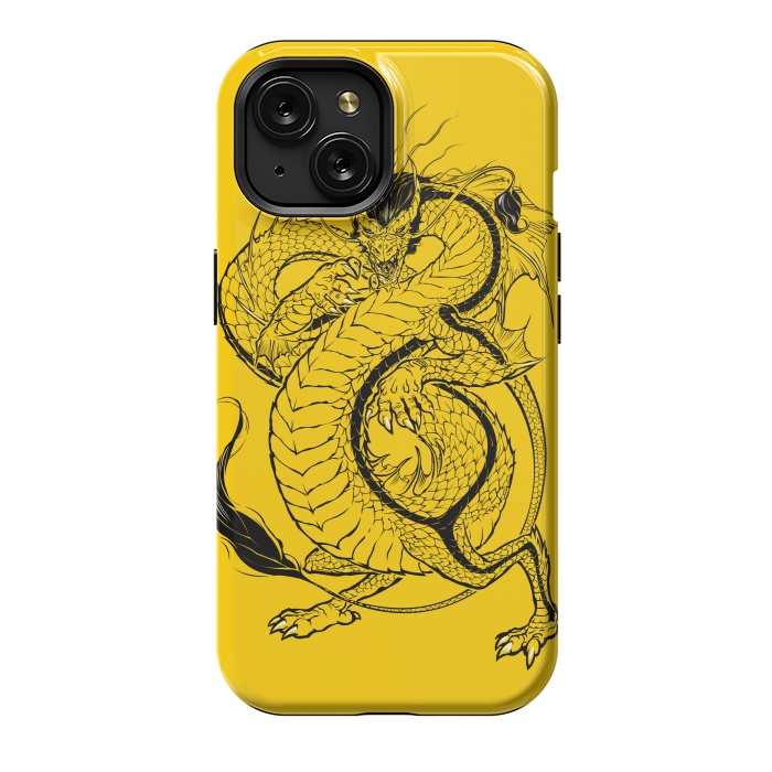iPhone 15 StrongFit Bruce, the Dragon by Draco