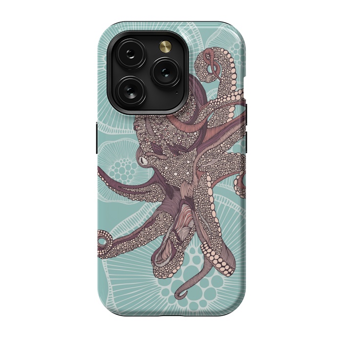 iPhone 15 Pro StrongFit Octopus by Valentina Harper