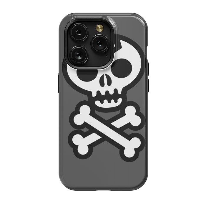 iPhone 15 Pro StrongFit Skull & Crossbones by Wotto