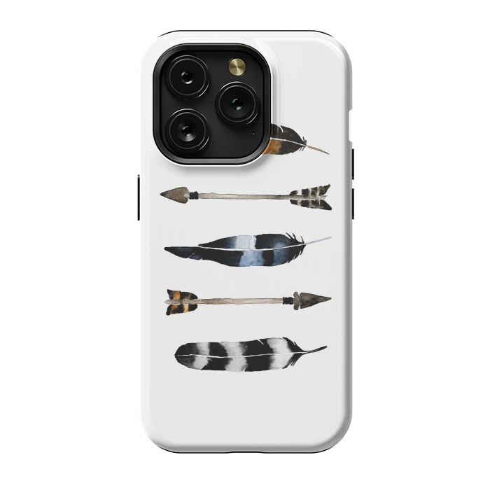 iPhone 15 Pro StrongFit Flint & Feathers by Amaya Brydon