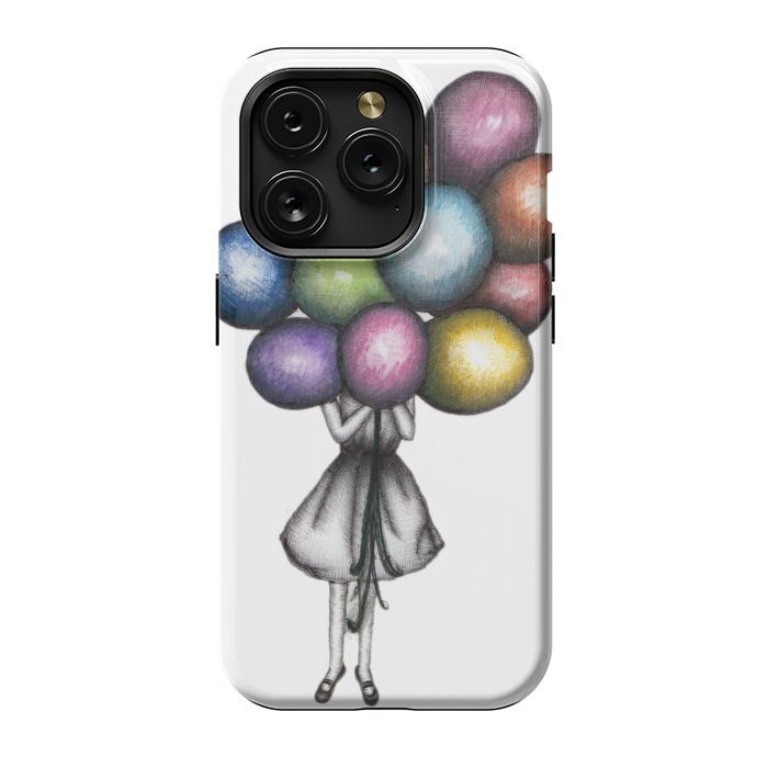 iPhone 15 Pro StrongFit Balloon Girl by ECMazur 