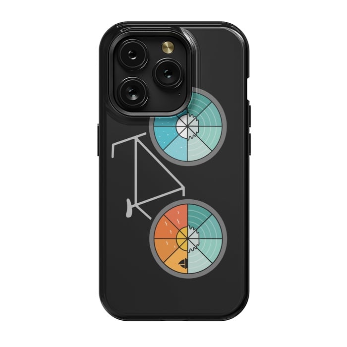 iPhone 15 Pro StrongFit Bicycle Landscape by Coffee Man