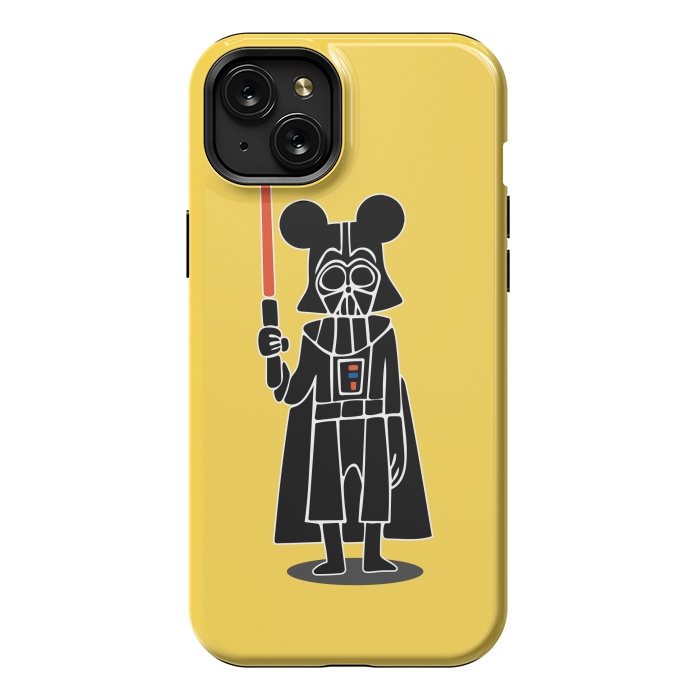 iPhone 15 Plus StrongFit Darth Vader Mouse Mickey Star Wars Disney by Alisterny