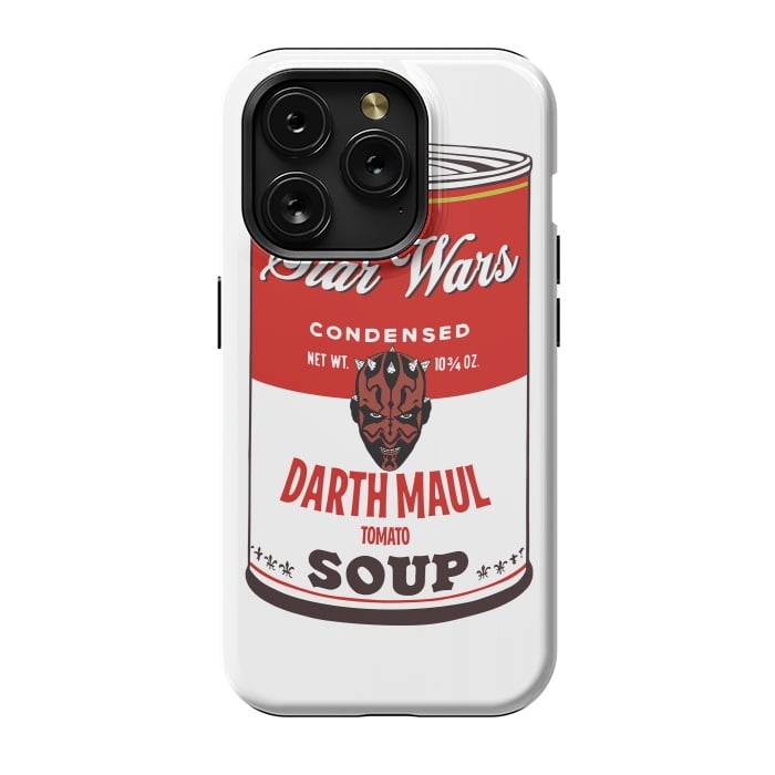 iPhone 15 Pro StrongFit Star Wars Campbells Soup Darth Maul by Alisterny