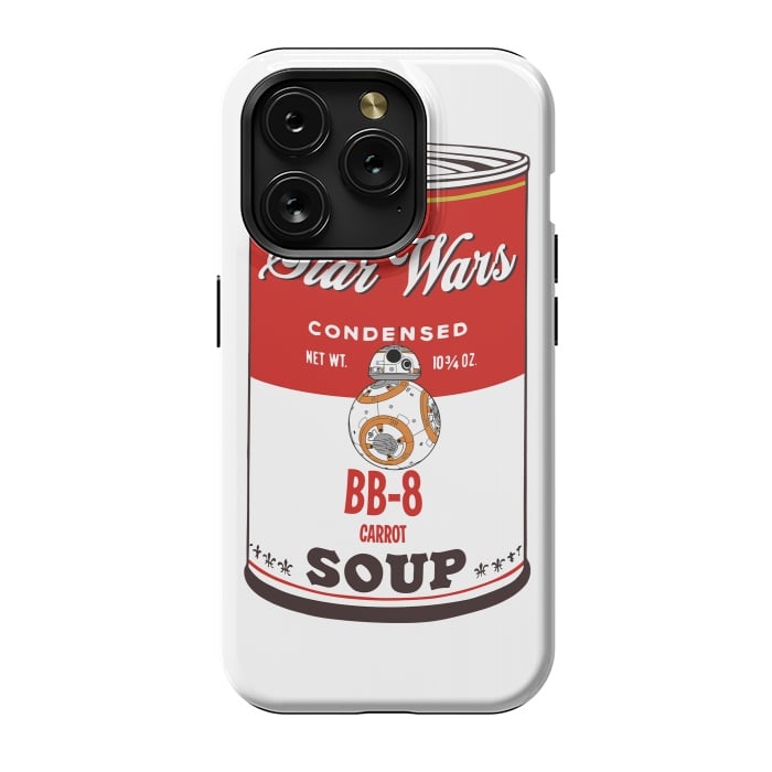 iPhone 15 Pro StrongFit Star Wars Campbells Soup BB-8 by Alisterny