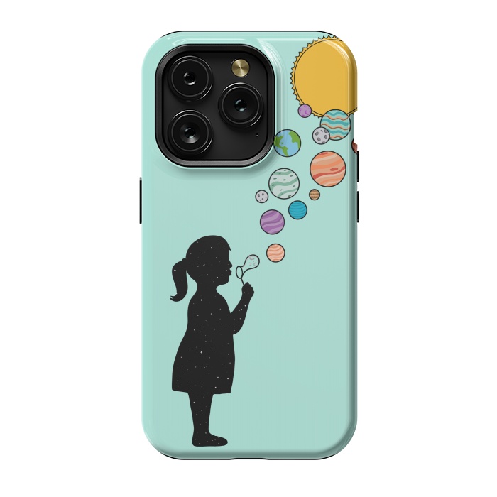 iPhone 15 Pro StrongFit Planets bubbles by Coffee Man