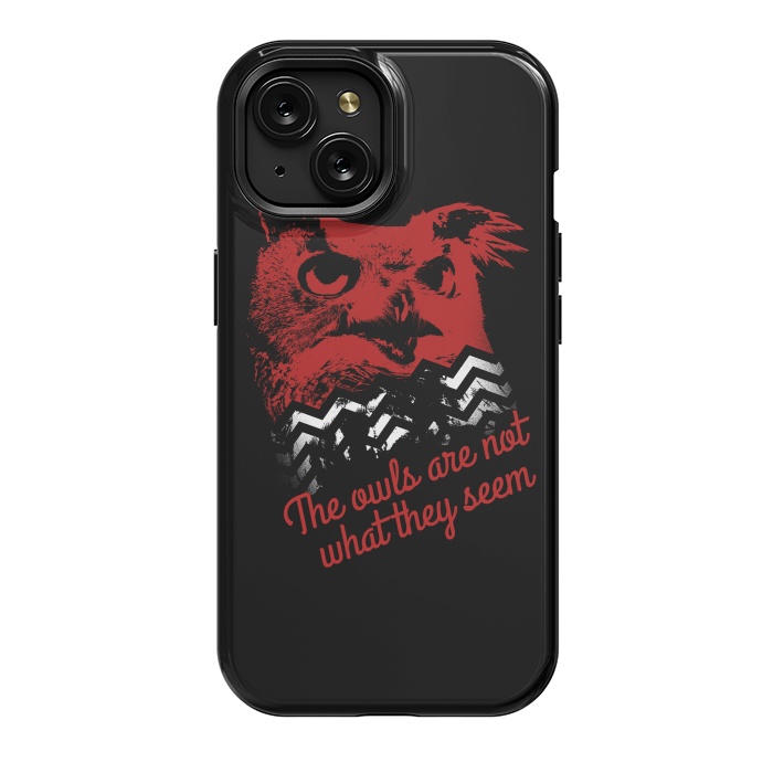 iPhone 15 StrongFit Twin Peaks The Owls Are Not What They Seem by Alisterny