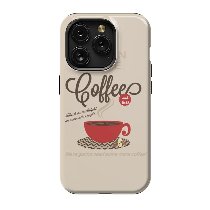 iPhone 15 Pro StrongFit Twin Peaks Damn Fine Coffee by Alisterny