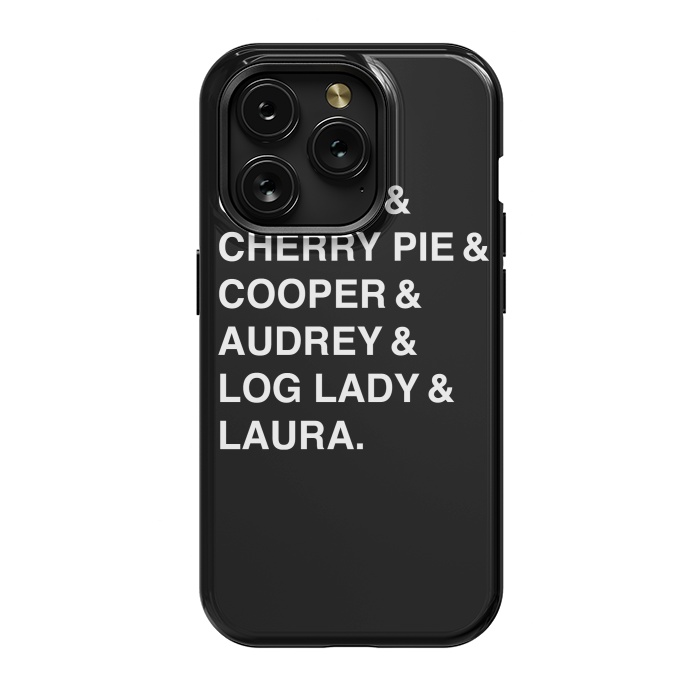 iPhone 15 Pro StrongFit Twin Peaks Coffee & Cherry  by Alisterny