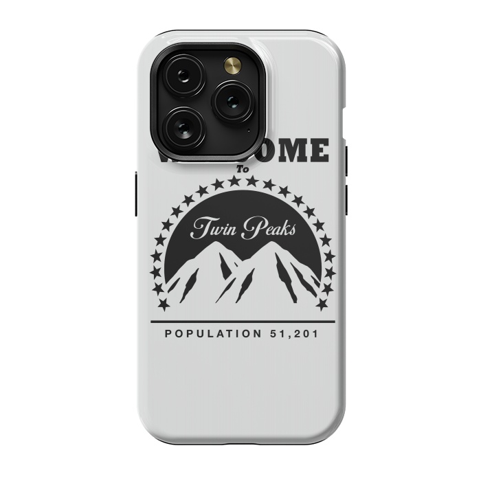 iPhone 15 Pro StrongFit Twin Peaks Paramount Logo by Alisterny