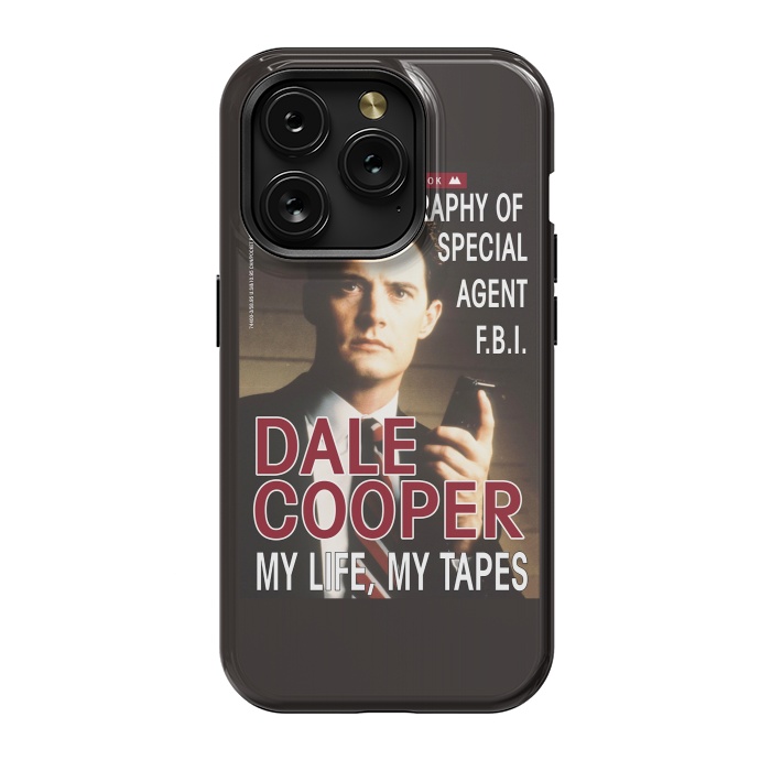 iPhone 15 Pro StrongFit Twin Peaks Dale Cooper Book by Alisterny
