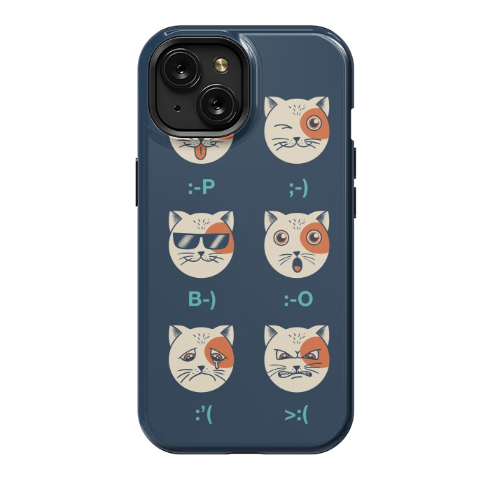 iPhone 15 StrongFit Cat Emoticon by Coffee Man