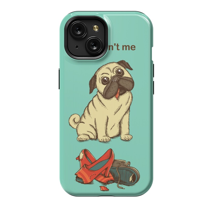 iPhone 15 StrongFit Dog And Shoes by Coffee Man