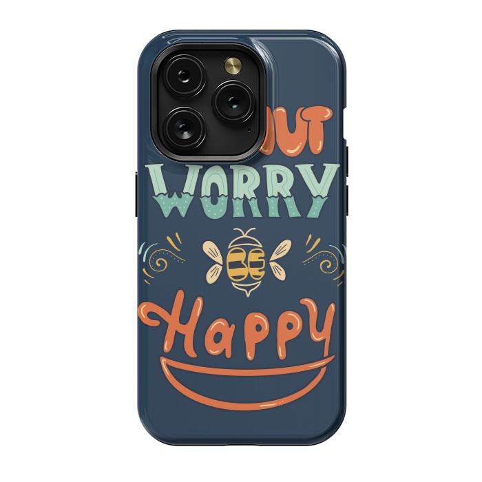 iPhone 15 Pro StrongFit Donut Worry Be Happy by Coffee Man