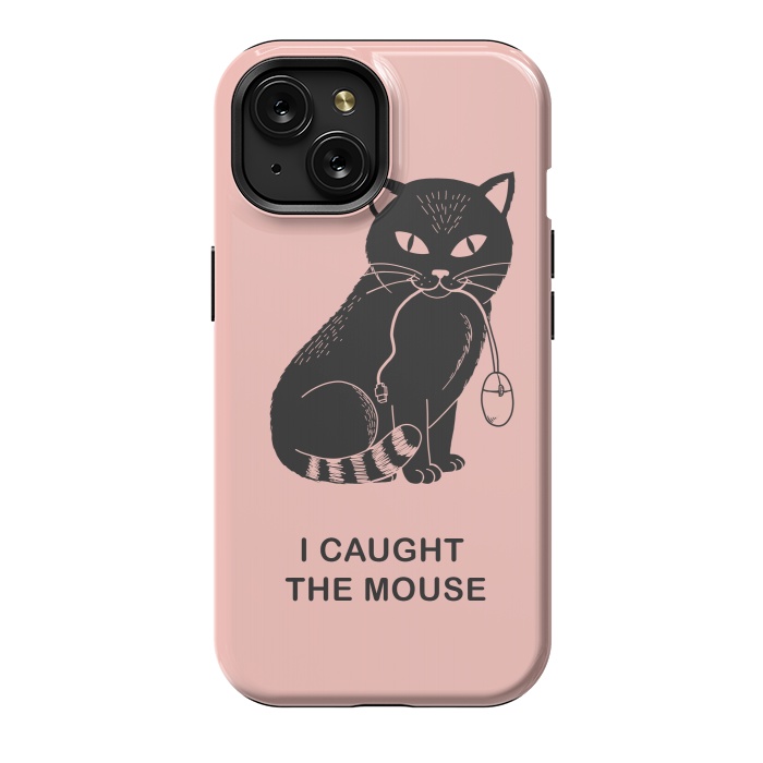 iPhone 15 StrongFit I caugth the mouse rose by Coffee Man