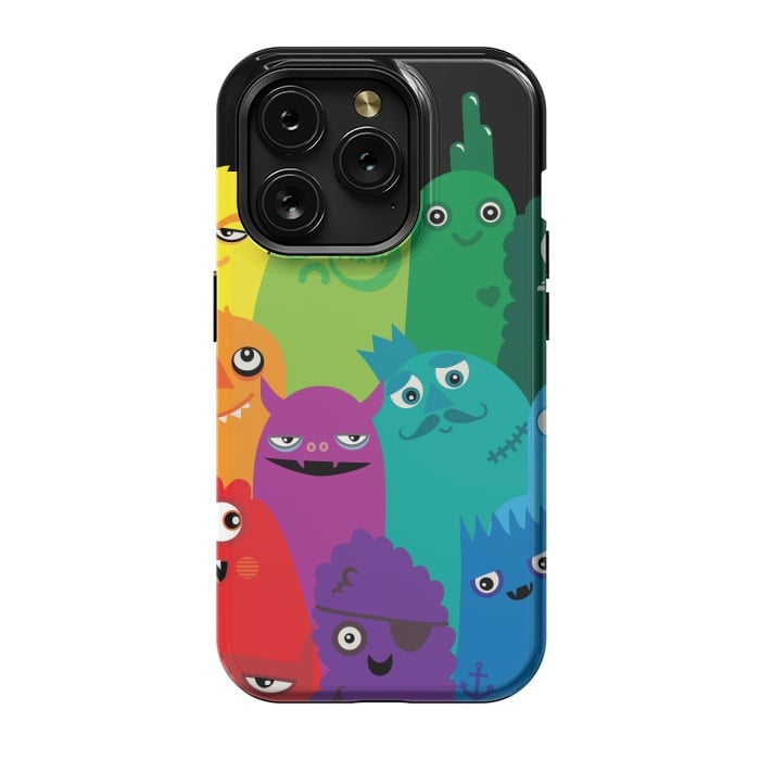 iPhone 15 Pro StrongFit Phone full of Monsters by Wotto