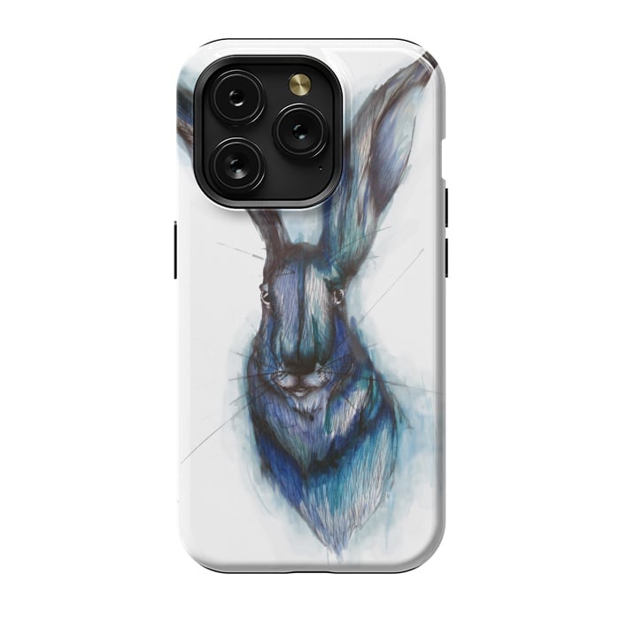 iPhone 15 Pro StrongFit Blue Hare by ECMazur 
