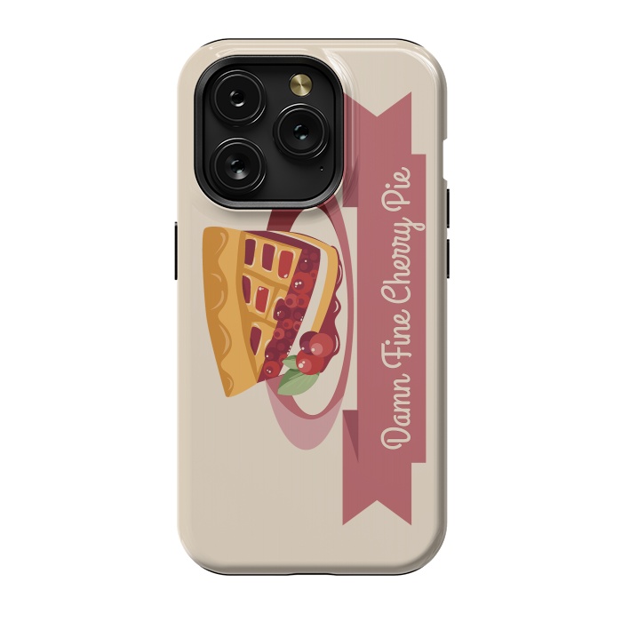 iPhone 15 Pro StrongFit Twin Peaks Cherry Pie by Alisterny