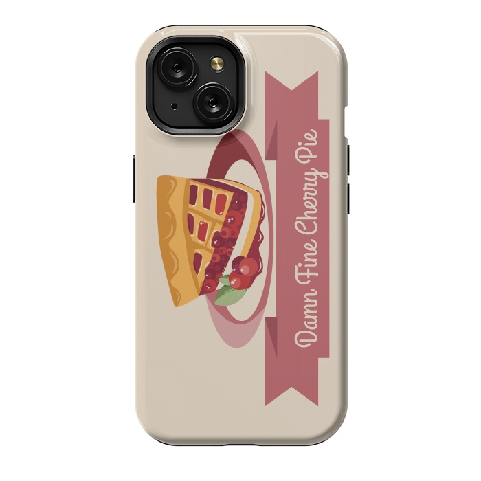 iPhone 15 StrongFit Twin Peaks Cherry Pie by Alisterny