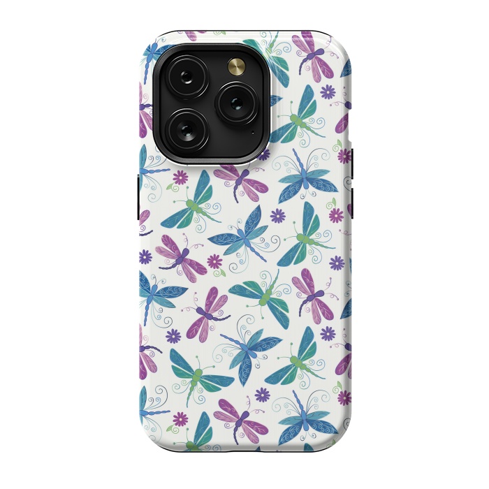 iPhone 15 Pro StrongFit Dragonflies by TracyLucy Designs