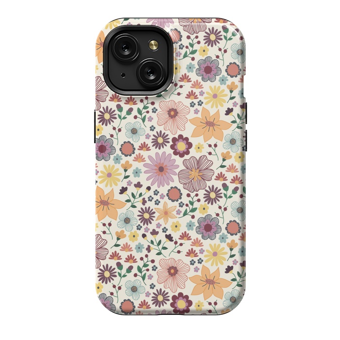 iPhone 15 StrongFit Wild Bloom by TracyLucy Designs