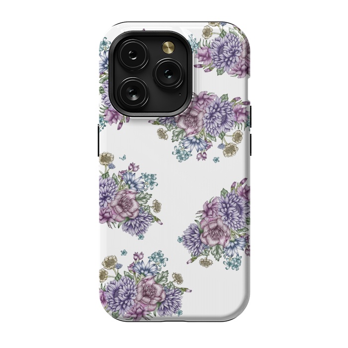 iPhone 15 Pro StrongFit Vintage Florals by ECMazur 