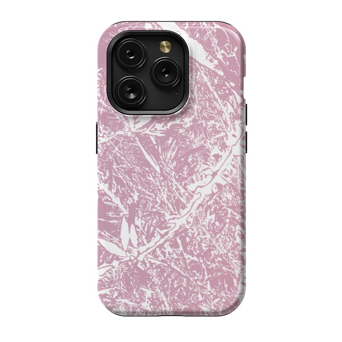 iPhone 15 Pro StrongFit Pink Floral Art by Zala Farah