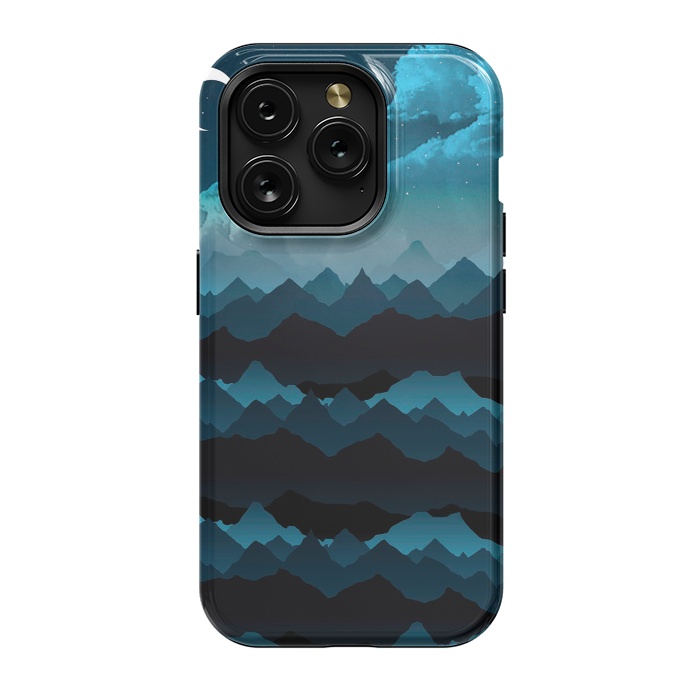 iPhone 15 Pro StrongFit Midnight Blue by Elizabeth Dioquinto