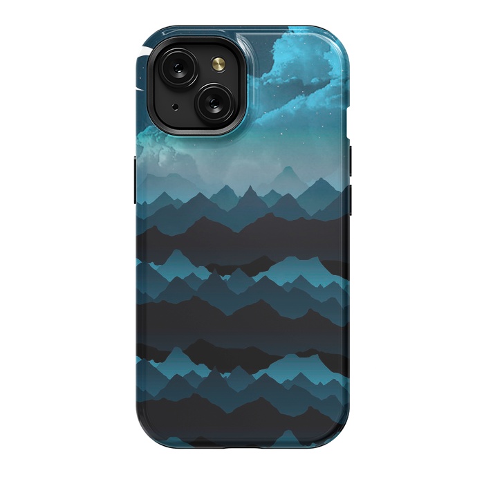 iPhone 15 StrongFit Midnight Blue by Elizabeth Dioquinto