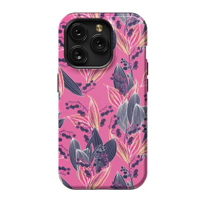 iPhone 15 Pro StrongFit Acidic Floral by Victoria Krupp-Rombalski
