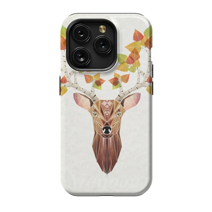 iPhone 15 Pro StrongFit deer autumn by Manoou