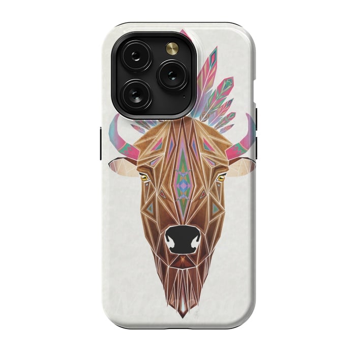 iPhone 15 Pro StrongFit bison by Manoou