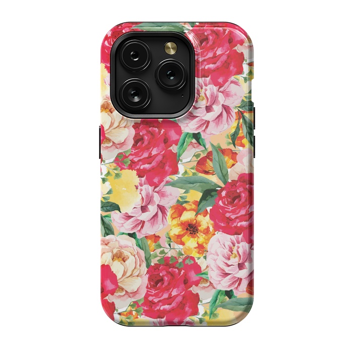 iPhone 15 Pro StrongFit Red Roses by Rossy Villarreal