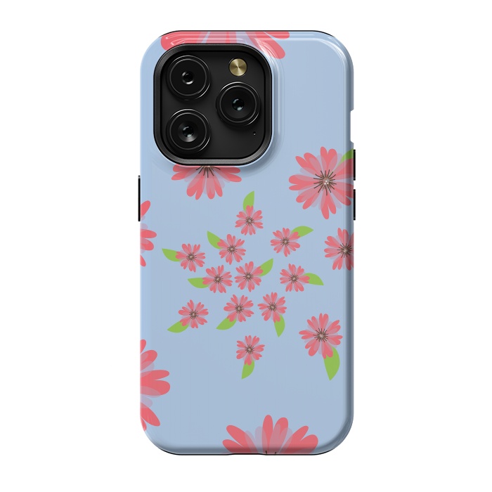 iPhone 15 Pro StrongFit Floral spiral by Rossy Villarreal