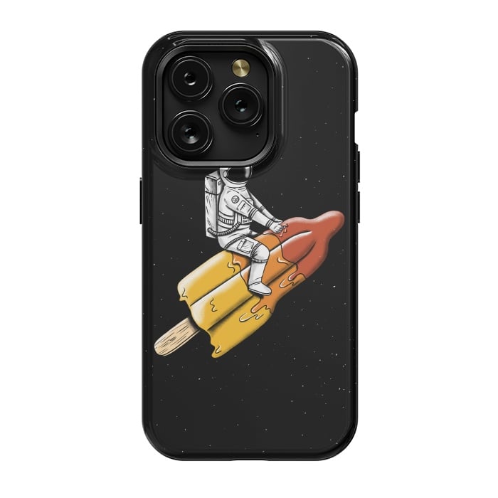 iPhone 15 Pro StrongFit Astronaut Melted Rocket by Coffee Man